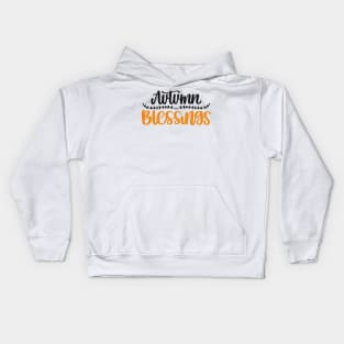 autumn blessings Kids Hoodie